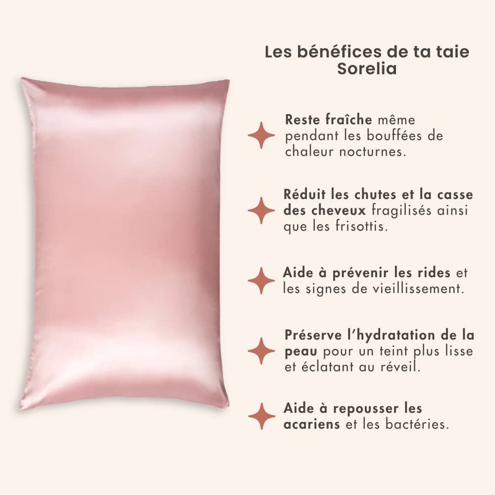 Taie 100% soie – Sorelia®